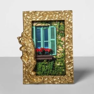 OPALHOUSE 4" x 6" Brass Leopard Photo Frame